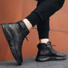 ThermalTrek ™ - Warm black leather boots