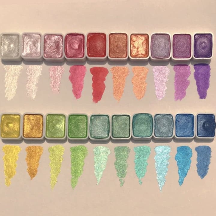 AquaPalette™ - 20 Kleuren Aquarelverf Set