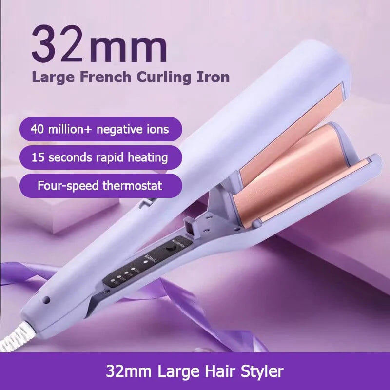 Lumywave ™ French wave curling iron