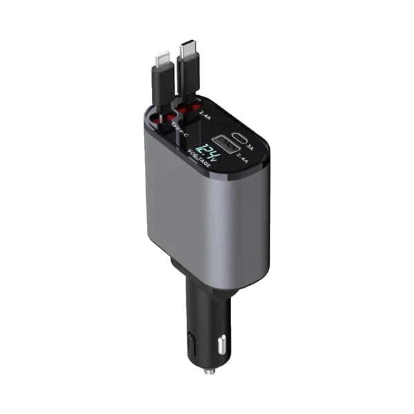 TurboChargePro™ - 4-in-1 Autolader voor Snel Opladen