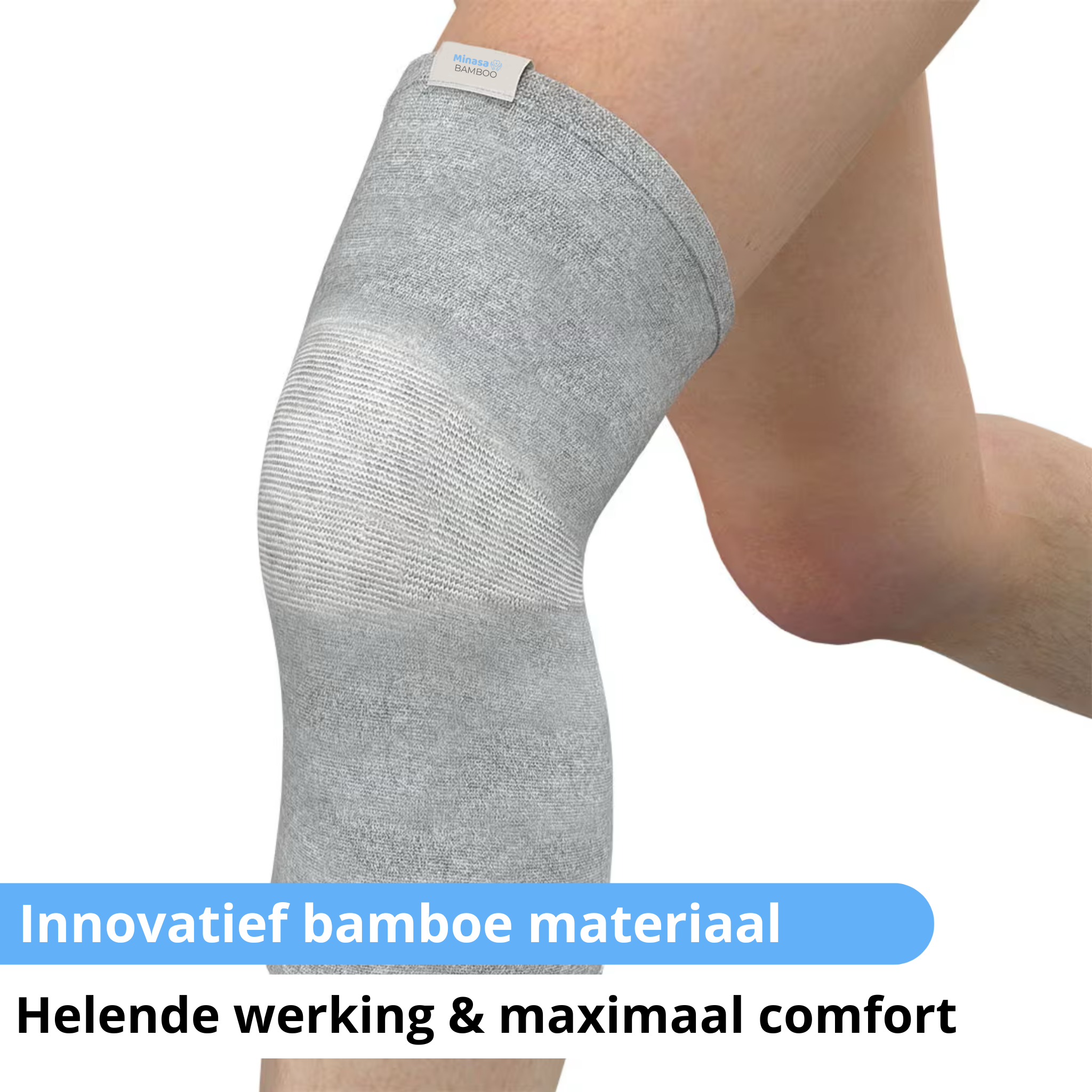 Naturebrace- Kniebrace van bamboe met compressie