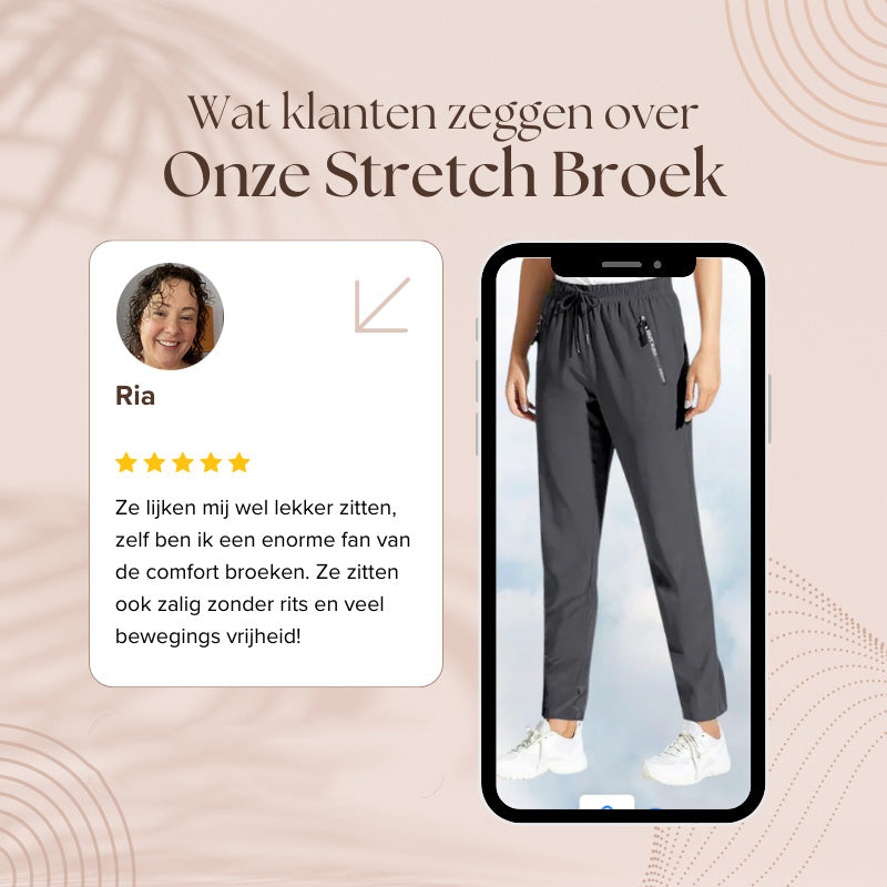 StretchBroek - Unisex Ultra Stretch Snel Drogende Broek