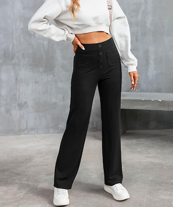 Chicwaist ™ high -waisted elastic casual pants