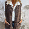 Dames Herfst Knoopvest Met Warme Wol™